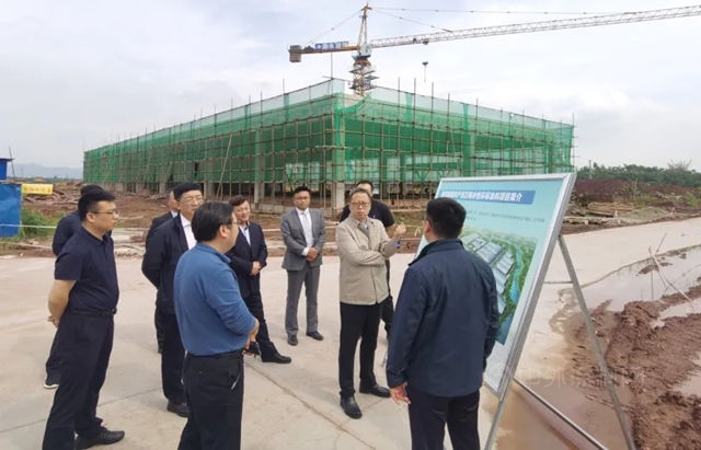 保定市副市長曹海波一行蒞臨(lin) 晨陽水漆永川工廠指導工作
