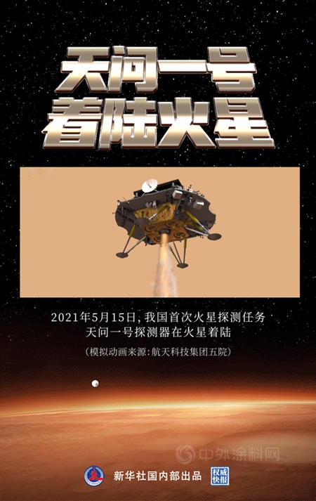 天問一號今日成功著陸火星！塗料問題答案來了！