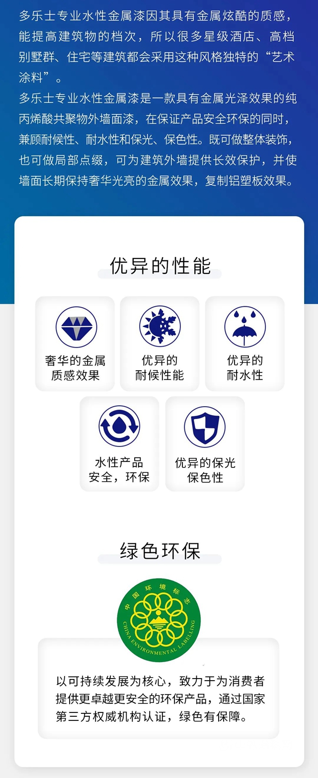多樂(le) 士工程案例|有顏多“金”？這款塗料正在悄悄風靡朋友圈！