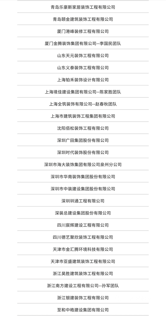 多家防水企業(ye) 榮登中南置地發布2020年度優(you) 秀供應商名錄