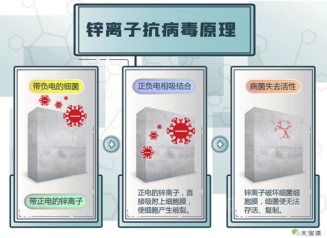 大寶抗病毒全效牆麵漆│護牆鋅淨界