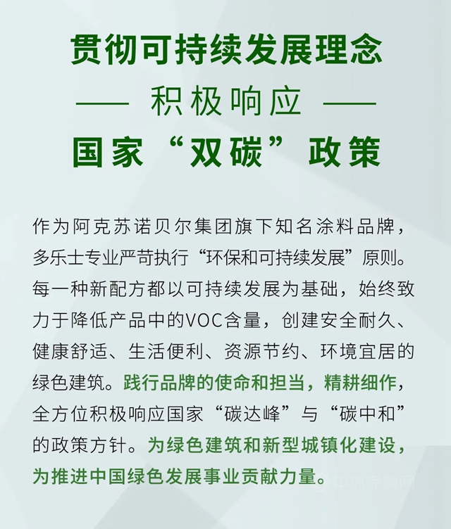 多樂(le) 士品牌動態|傾(qing) 力打造綠色建築，響應“雙碳”政策