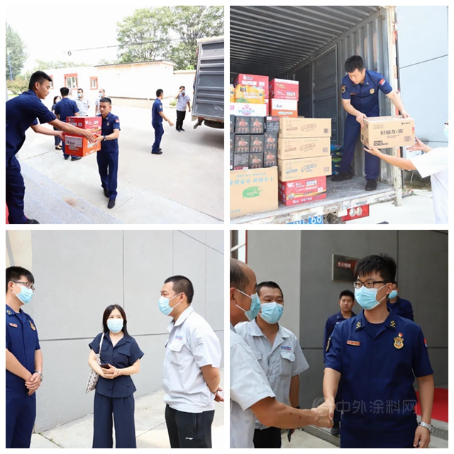 “藍朋友，辛苦了！”——富思特走進安定消防隊，慰問消防官兵