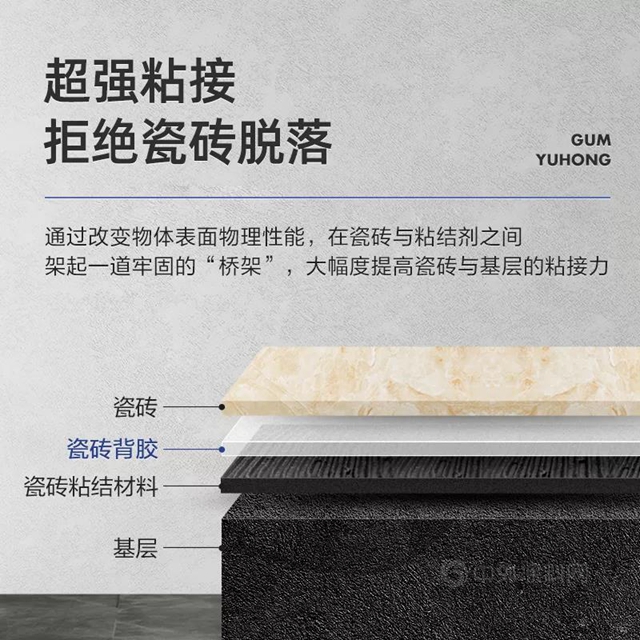 東(dong) 方雨虹超強粘力｜雙重鎖合技術，防掉磚，雙保障！