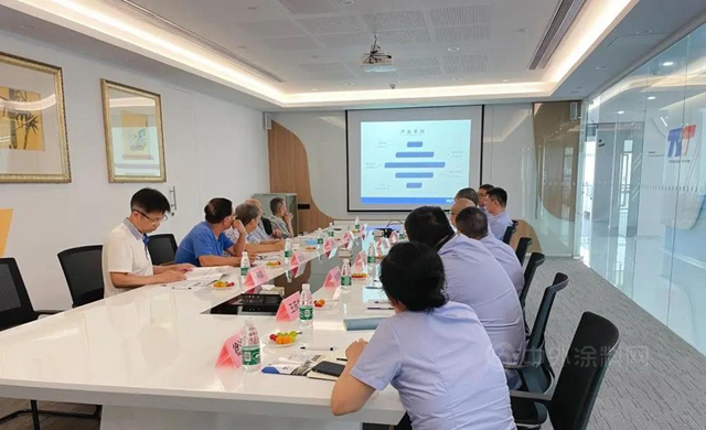 塗料行業(ye) 五位專(zhuan) 家到拓普集團指導交流
