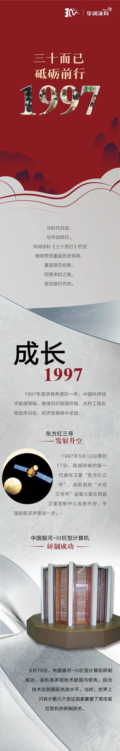 三十而已 | 1997 ，華潤塗料率先獲得了“走向國際市場的通行證”