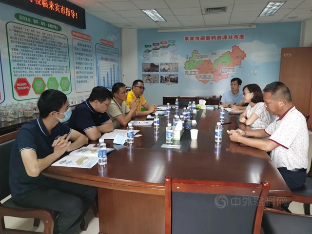 廣東(dong) 省塗料行業(ye) 協會(hui) 赴來賓市開展碳酸鈣產(chan) 業(ye) 市場調研