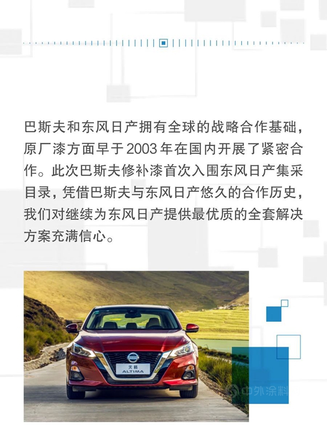 巴斯夫R-M®品牌汽車修補漆正式成為(wei) 東(dong) 風日產(chan) 售後修補漆集采供應商