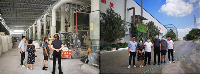 遼寧東(dong) 盛實業(ye) 有限公司郝總一行蒞臨(lin) 海城新廣源參觀考察