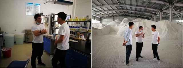 遼寧東(dong) 盛實業(ye) 有限公司郝總一行蒞臨(lin) 海城新廣源參觀考察