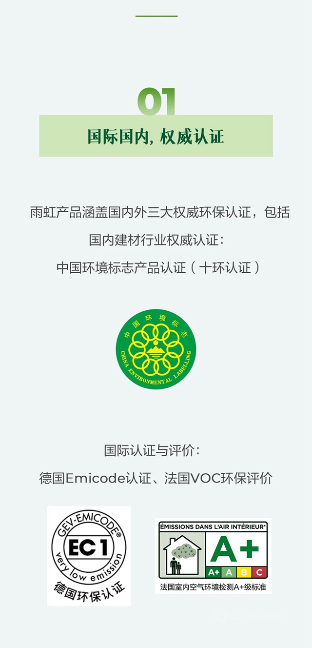 東(dong) 方雨虹產(chan) 品綠色、環保、質量好！