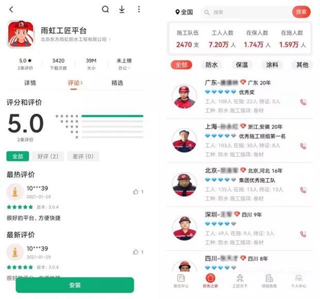 東(dong) 方雨虹70000勞務工人“周薪製”啦