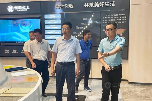 肇慶市市委副書(shu) 記、市長許曉雄一行蒞臨(lin) 恒和永盛集團調研指導