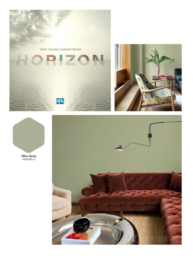 PPG 2022 年度色彩趨勢：Horizon 地平線，由內(nei) 而外，完美刷新！