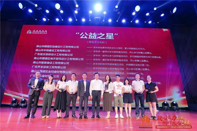 喬(qiao) 本塗裝榮獲“優(you) 秀建築裝飾企業(ye) ”“公益之星”獎項