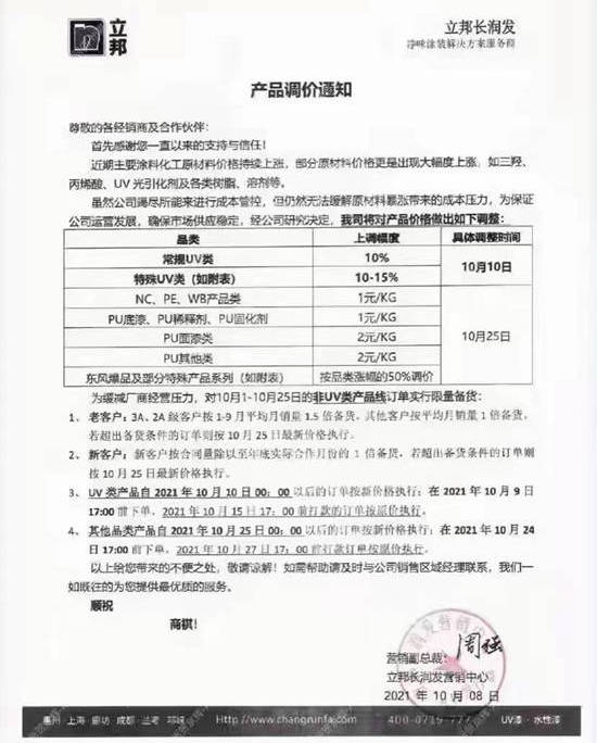 家具漆第三輪集體(ti) 漲價(jia) 再次開啟！不漲=溺死，要漲多少？