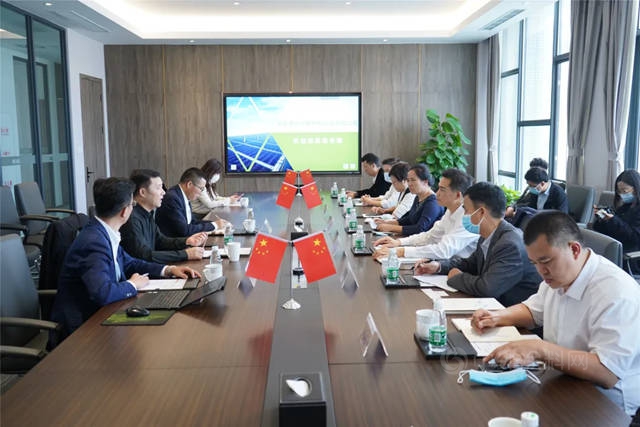 北海市委常委陸海生一行蒞臨(lin) 凱倫(lun) 高分子建材產(chan) 業(ye) 園參觀調研