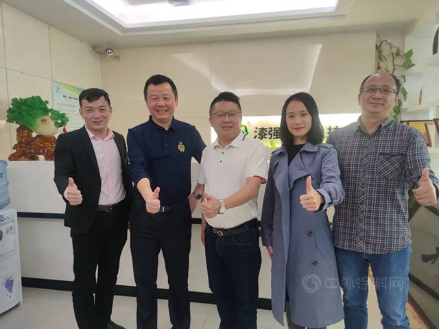 順德塗料商會(hui) 方昕會(hui) 長走訪理事單位綠色大地、漆強化工、金塗寶、汀徳麗(li) 色彩、佳潤士
