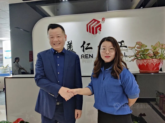 順德區塗料商會(hui) 方昕會(hui) 長、黃曉軒秘書(shu) 長走訪理事單位金寶力、金展鴻、美仁化工