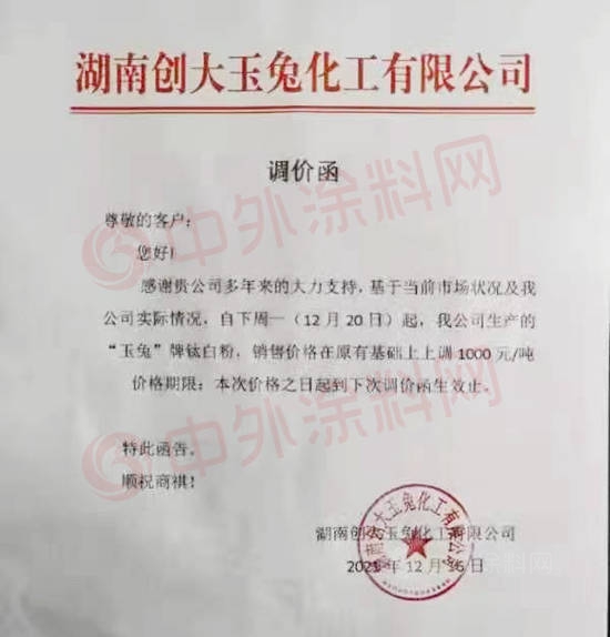 鈦白粉價(jia) 格鎖定明年繼續開漲！鈦白粉企業(ye) 又要“割韭菜”？