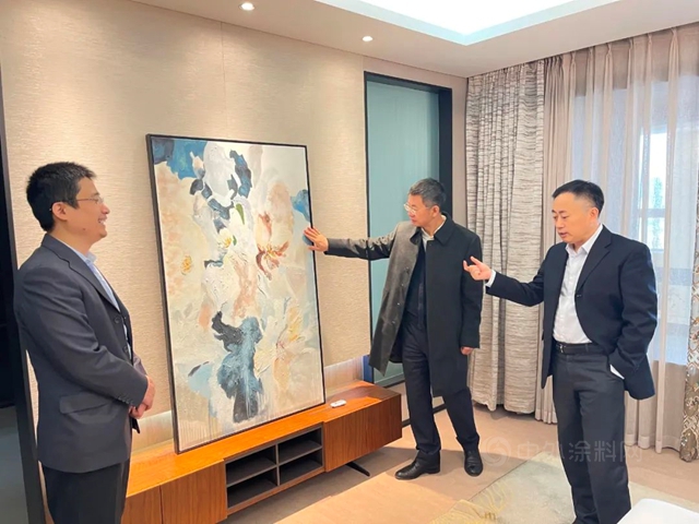 萬(wan) 達集團成本管理中心總經理趙繼承一行蒞臨(lin) 北新防水考察交流