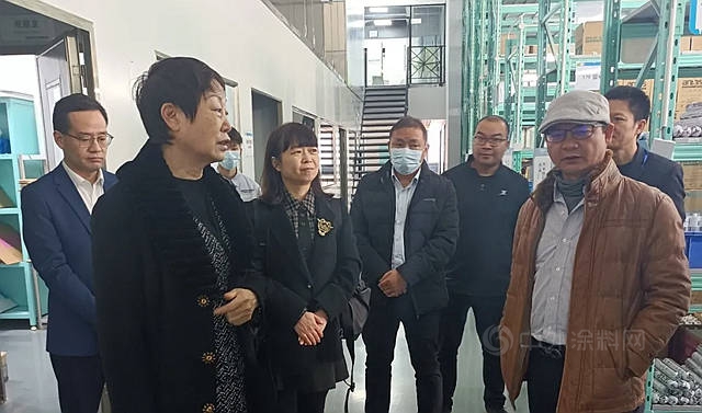 中國塗料工業(ye) 協會(hui) 孫蓮英會(hui) 長走進集泰股份