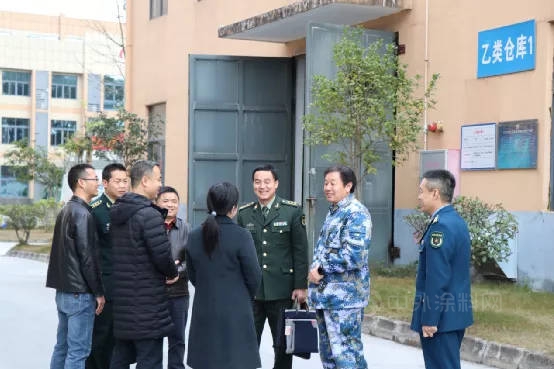 韶關(guan) 軍(jun) 分區大校副司令員龔誌亮一行蒞臨(lin) 合眾(zhong) 化工調研指導