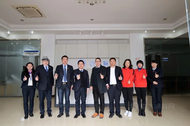 廣塗協秘書(shu) 長呂水列一行走訪巴德富集團