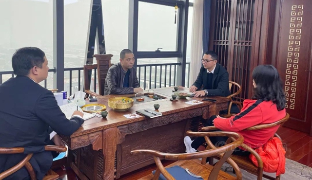 廣塗協秘書(shu) 長呂水列一行走訪拓普合成科技