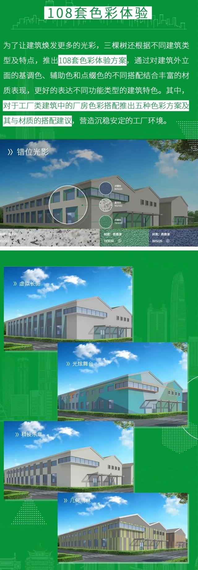 三棵樹工程綠色建材一站式集成係統，助力安徽森源綠色工廠建設