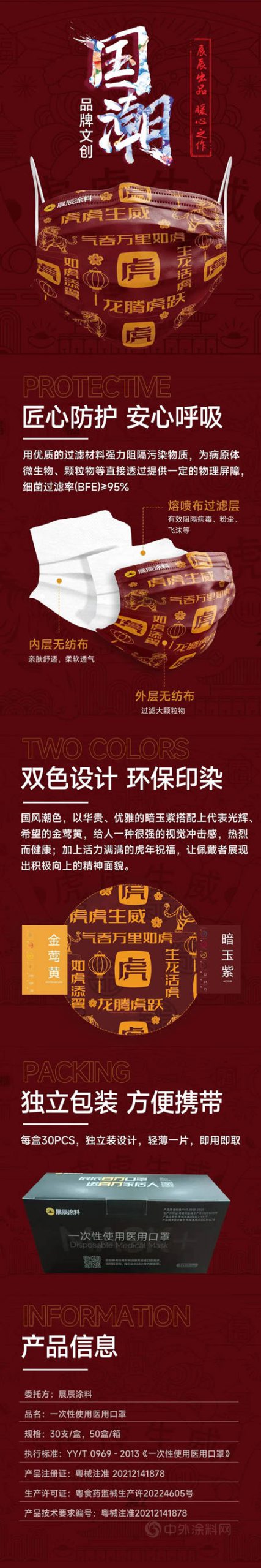 百萬(wan) 口罩送家居人丨展辰虎年定製口罩上線！