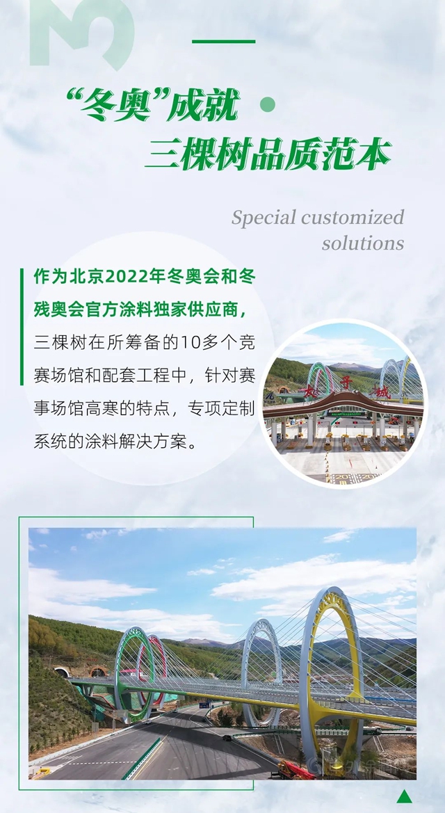 三棵樹率先推出耐低溫真石漆產(chan) 品體(ti) 係，為(wei) 用戶提供高寒區域冬季外牆施工解決(jue) 方案