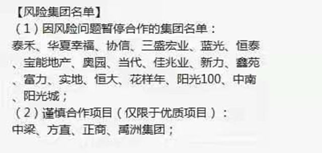 小心踩雷！知名塗企高管的一份地產(chan) 公司風險名單曝光