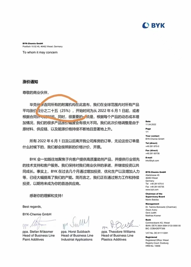 原料暴漲！塗料瘋漲！運費大漲！五月六月漲價(jia) 不止烽煙四起