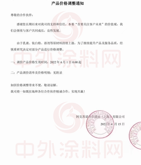 原料暴漲！塗料瘋漲！運費大漲！五月六月漲價(jia) 不止烽煙四起