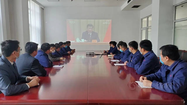 北新建材團委組織收看慶祝中國共產(chan) 主義(yi) 青年團成立100周年大會(hui) 直播