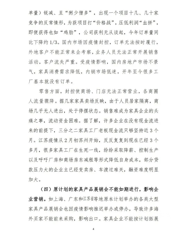 疫情對江蘇家具產(chan) 業(ye) 的影響與(yu) 對策建議！