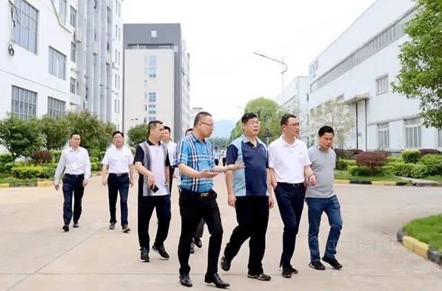 廣西自治區工業(ye) 振興(xing) 特派員到七色珠光指導調研