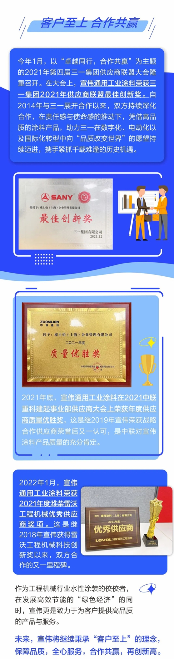 宣偉(wei) 斬獲國內(nei) 外多項行業(ye) 認可
