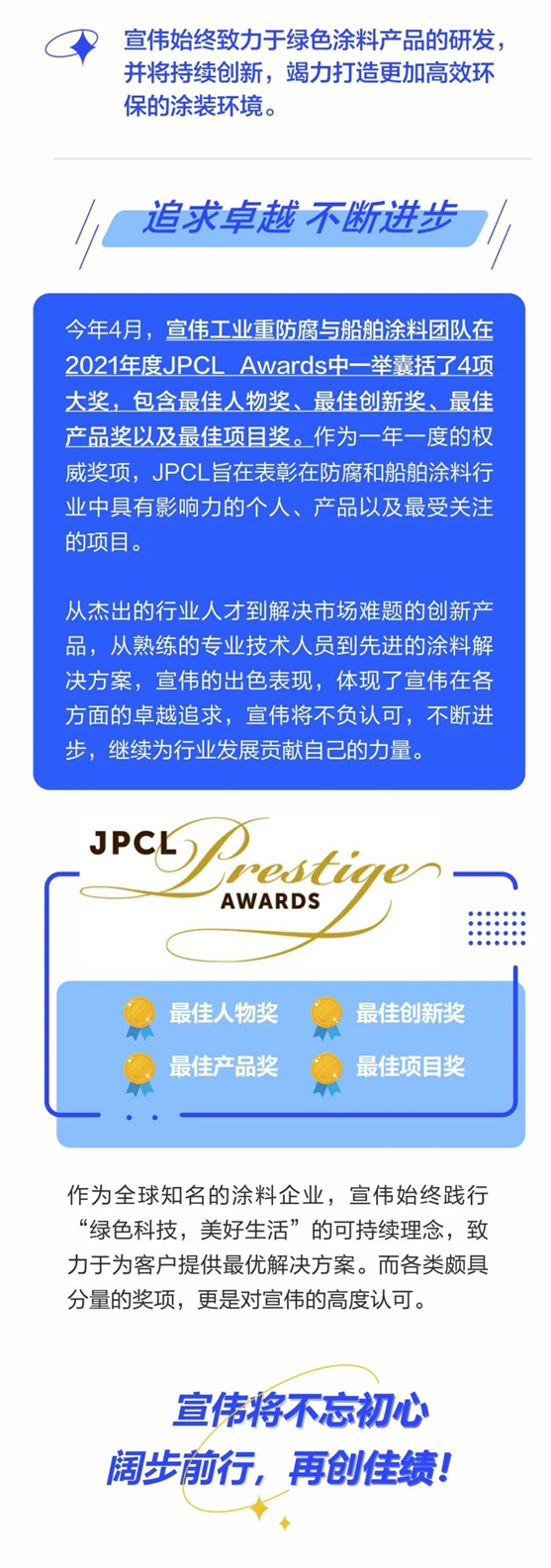 宣偉(wei) 斬獲國內(nei) 外多項行業(ye) 認可