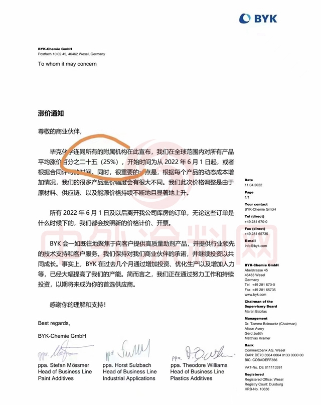 時間定了！價(jia) 格上調！6月塗料漲價(jia) 箭在弦上