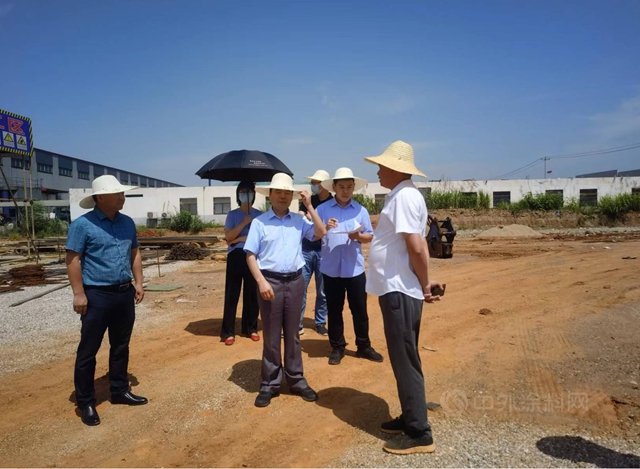池州市發改委副主任周玉友視察廣源集團安徽青陽項目建設情況