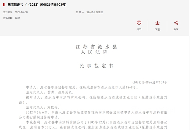 暴漲3萬(wan) 涉塗料179條！上半年企業(ye) 破產(chan) 重整記錄高達105567