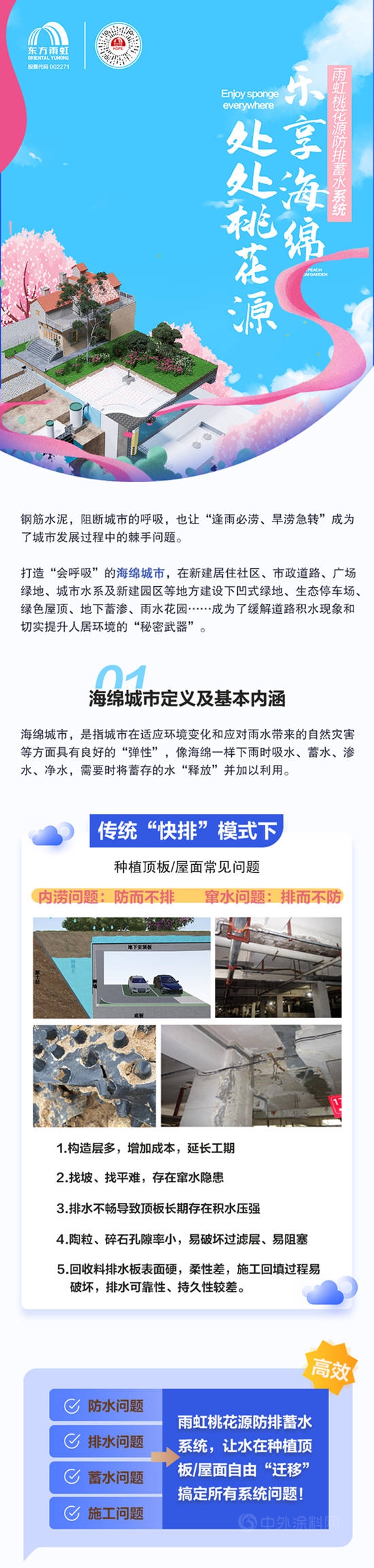 東(dong) 方雨虹：防排一體(ti) ，開啟海綿城市建設新方式