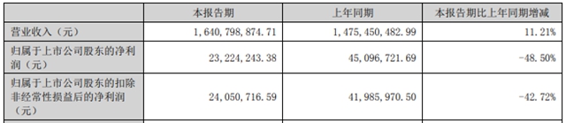 上半年營收16.41億(yi) 元，乳液龍頭保立佳增長11.2%