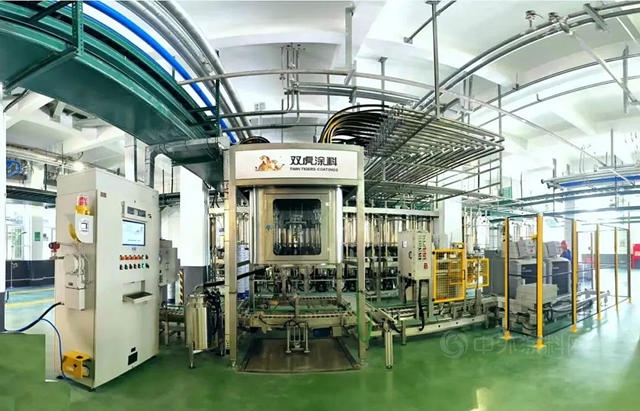 雙虎塗料實現智能製造 人工降低85% 交付效率提升3倍