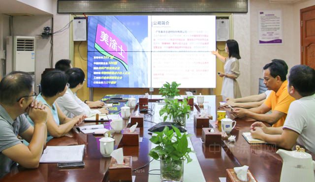 廣東(dong) 佛山市順德區副區長朱淩霞一行蒞臨(lin) 美塗士調研指導