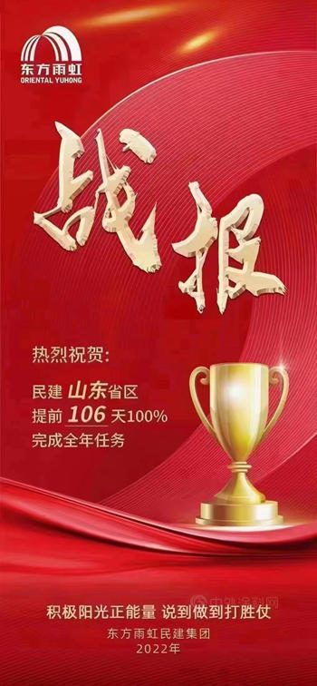 東(dong) 方雨虹喜報一張接一張，民建集團6大省區已經完成全年銷售