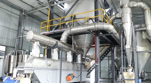 華源顏料顆粒氧化鐵顏料生產(chan) 線建成並進入調試階段