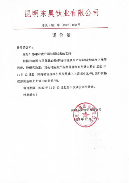 雙十一，近20家鈦白粉普漲800元，真正的薅羊毛即將開始